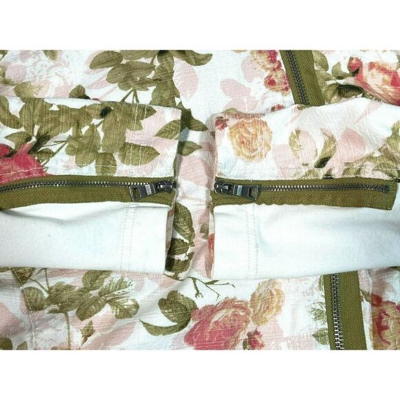 Lane Bryant Floral Moto Jacket Size 20 Full Zip Pockets - Picture 5 of 12